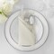 Lann's Linens Set of 12 Cloth Dinner Napkins, 20-inch Polyester Napkins, Washable and Reusable Fabric for Weddings, Hotels, Restaurants